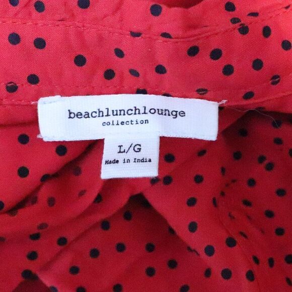 BeachLunchLounge | Polka Dot Button Up Shirt Large - Picture 6 of 8
